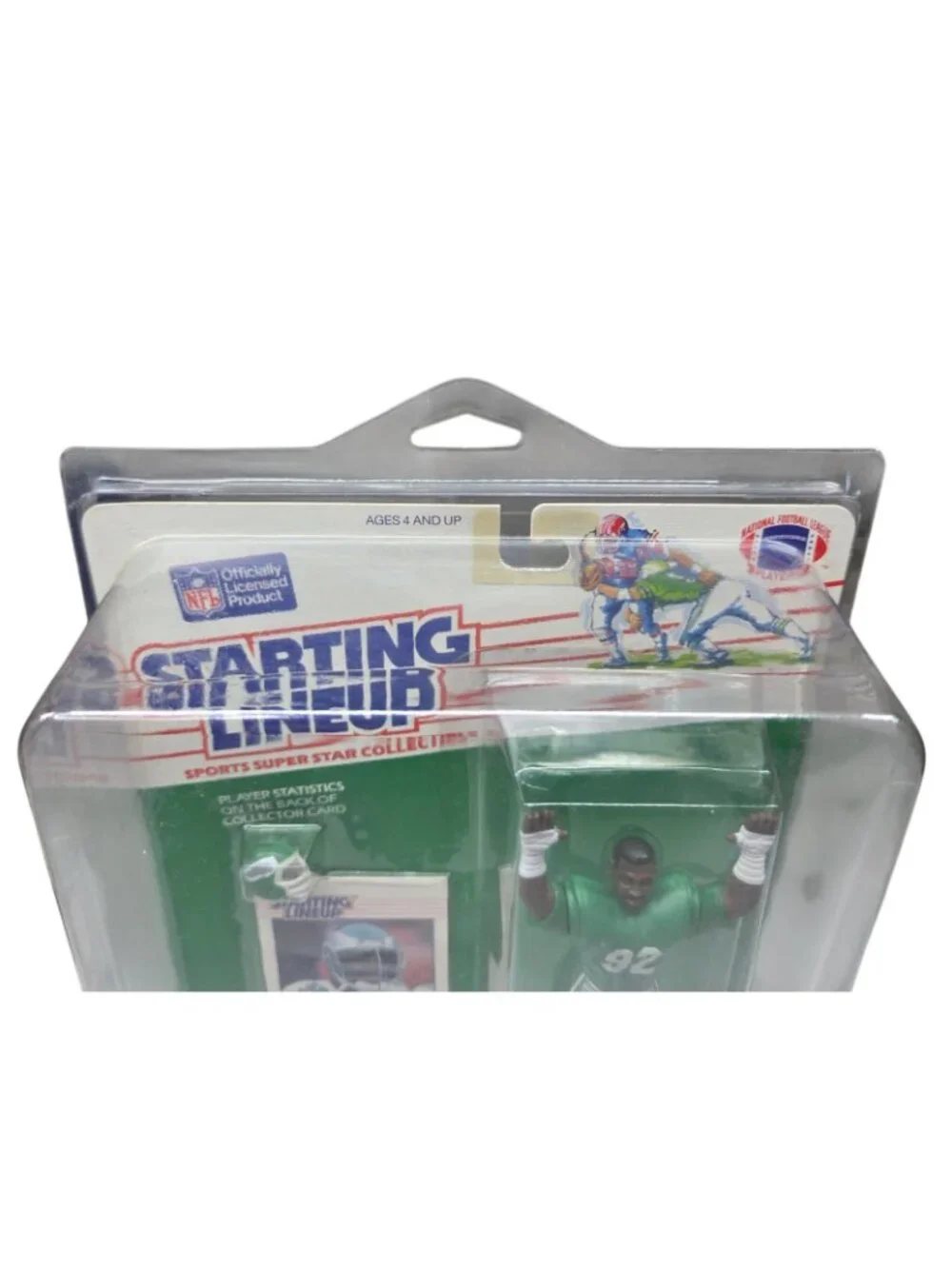 Starting Lineup 1988 Philadelphia Eagles Reggie White Figure Card SEALED Kenner